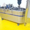 500 Ltr Stainless Steel Jacketed Cheese Vat with Integrated Press System